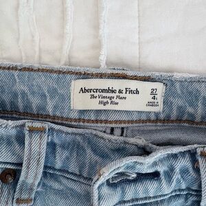 Abercrombie & Fitch Blue Boot Cut Jeans with Classic Denim Texture